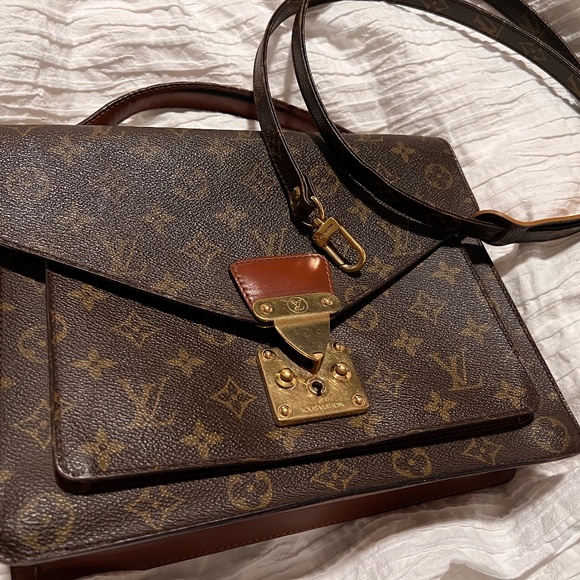 Louis Vuitton Monogram Monceau leather handbag - Picture 1 of 5